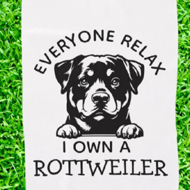 Rottweiler OWNER Golfhandtuch (Show your love for your Rottweiler with this premium golf towel, perfect for proud owners.)