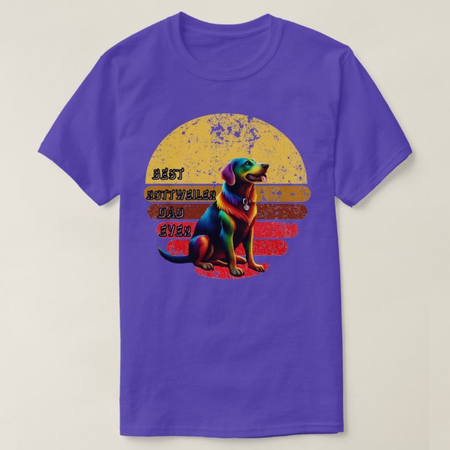 Rottweiler Papa je T-Shirt (Design vorne)