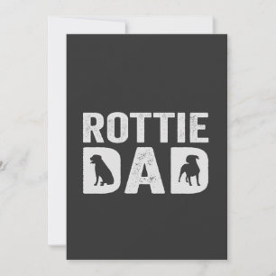 Rottweiler Papa Lustiges Vatertag Rottie Hund Gesc Einladung