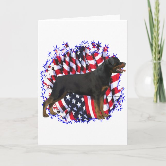 Rottweiler Patriot Karte (Vorderseite)