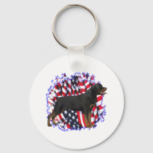 Rottweiler Patriot Schlüsselanhänger