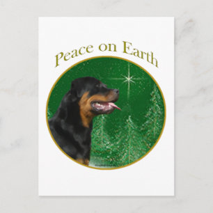Rottweiler Peace Postkarte