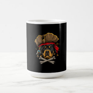 Rottweiler Pirate Hund Halloween Piratenflagge Ges Kaffeetasse