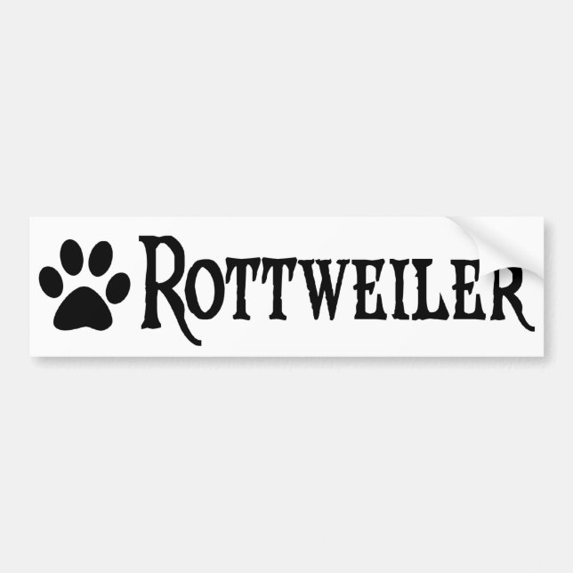 Rottweiler (Piratenart mit pawprint) Autoaufkleber (Vorne)