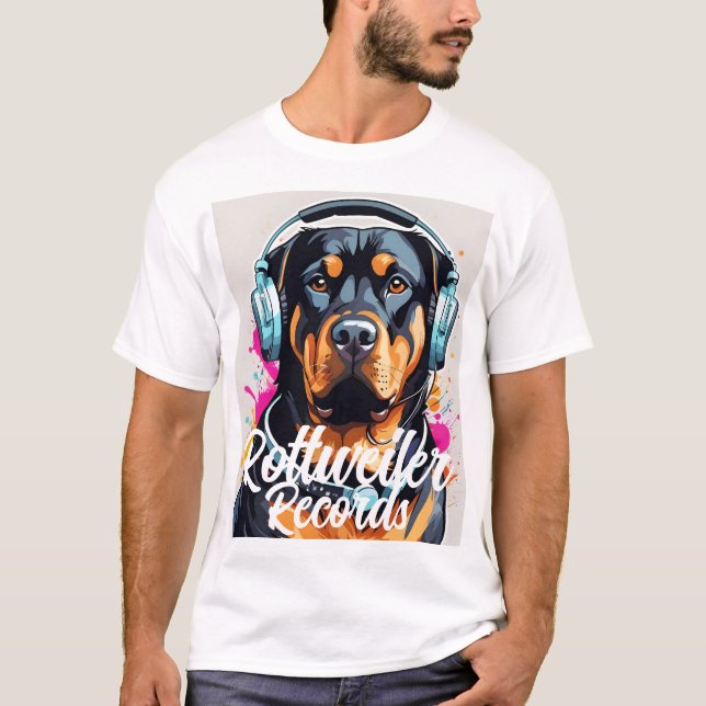 Rottweiler Platten T - Shirt 6 (Vorderseite)