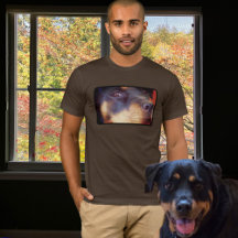 Rottweiler Portrait 1-Slot-Template-T - Shirt
