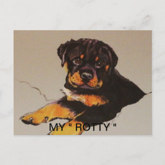 ROTTWEILER POSTCAR POSTKARTE