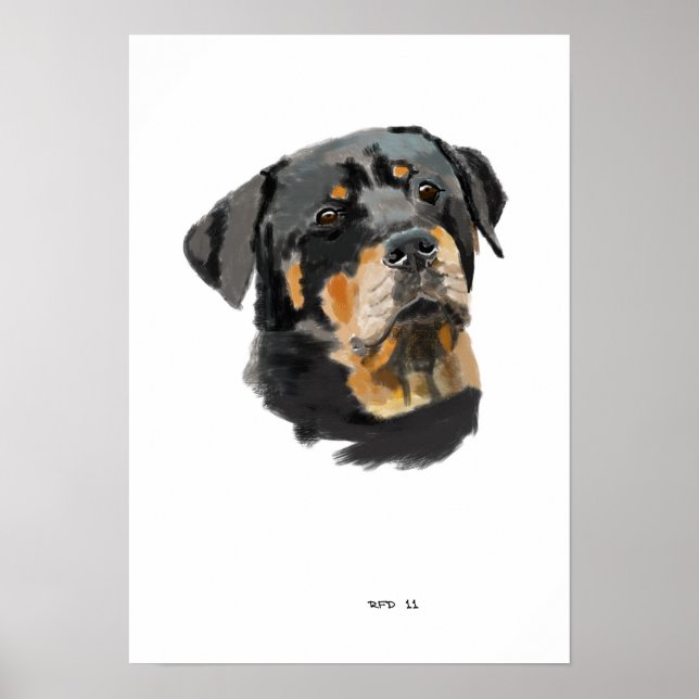 Rottweiler Poster (Vorne)