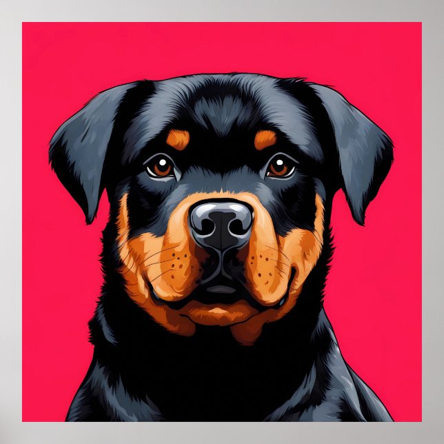 Rottweiler Poster (Vorne)