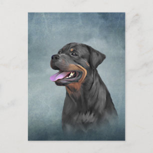 Rottweiler Postkarte
