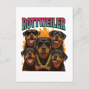 Rottweiler  postkarte