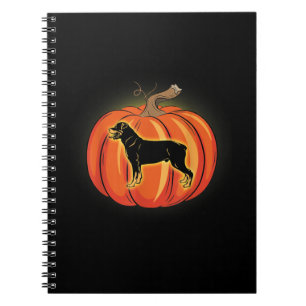 Rottweiler Pumpkin Halloween Kostüm Dog Lover Notizblock