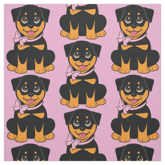 Rottweiler Pupppy Stoff (Muster)