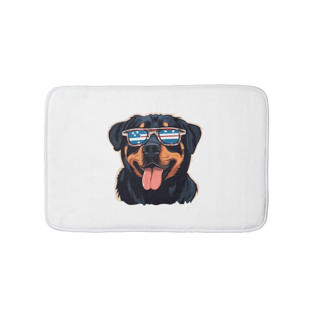 Rottweiler Puppy Badematte (Vorderseite)
