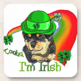 Rottweiler Puppy St Pattys Getränkeuntersetzer
