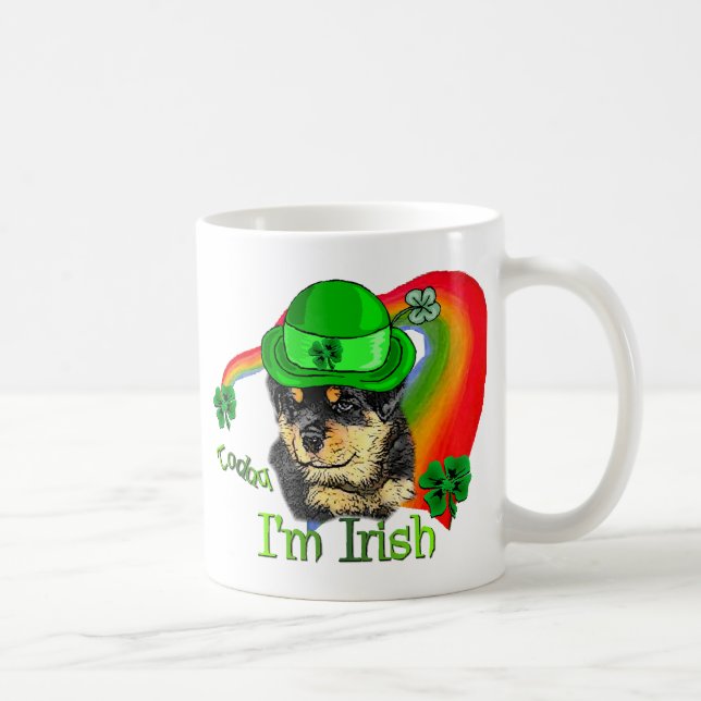 Rottweiler Puppy St Pattys Kaffeetasse (Rechts)