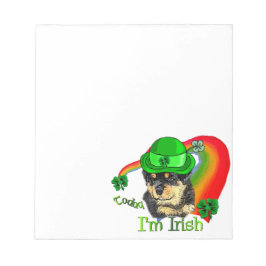 Rottweiler Puppy St Pattys Notizblock