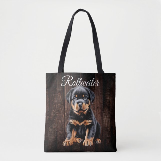 Rottweiler Puppy Toppy Bag (Vorderseite)