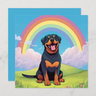 Rottweiler Rainbow Bridge Custom Dog Name Beileid