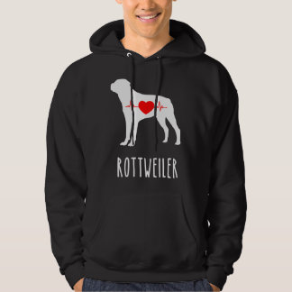 Rottweiler Rasse Hunde Obere Mama zeigt Hoodie