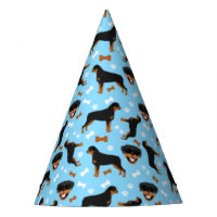 Rottweiler Rottie Blue Boy Pawprint Muster