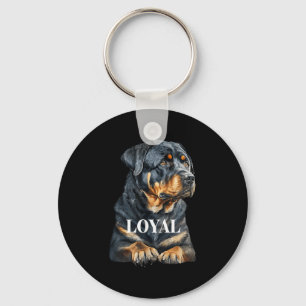 Rottweiler Rottie Grafik Hund Kunst Schlüsselanhänger