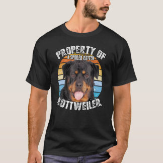 Rottweiler Rottie lächelnd Retro-Eigenschaft von T-Shirt