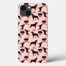Rottweiler Rottie Niedliches Dog Muster Case-Mate  iPhone Hülle