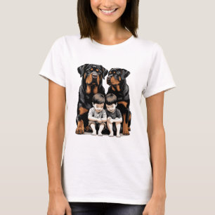 Rottweiler, Rottweiler als treue Beschützer von Ki T-Shirt
