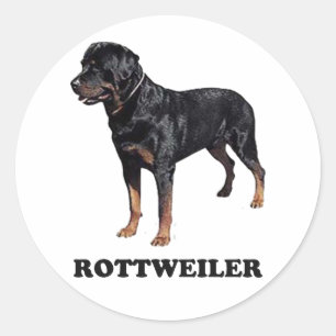 Rottweiler Runder Aufkleber