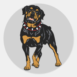 Rottweiler Runder Aufkleber