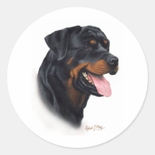 Rottweiler Runder Aufkleber