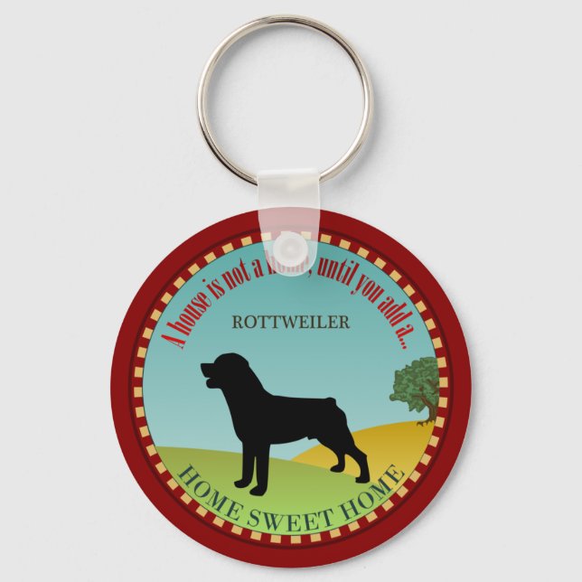Rottweiler Schlüsselanhänger (Vorderseite)