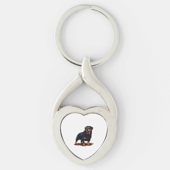 Rottweiler Schlüsselanhänger (Vorderseite)