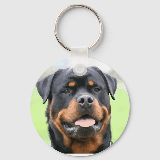 rottweiler schlüsselanhänger (Vorderseite)