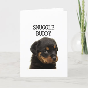 Rottweiler-Schnurrbart Feiertagskarte
