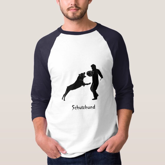 Rottweiler Schutz Schutzhund T-Shirt (Vorderseite)