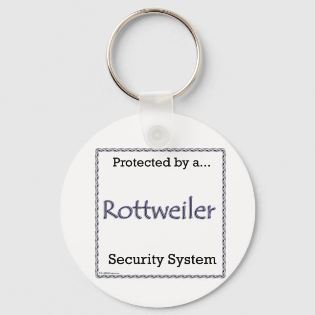 Rottweiler Security System Schlüsselanhänger (Vorderseite)