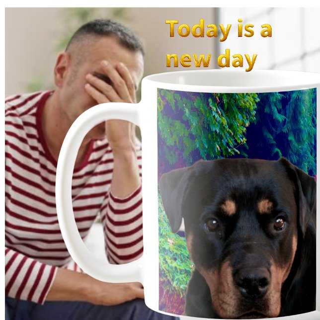 Rottweiler, Selbstsicherer Wächter Kaffeetasse (Von Creator hochgeladen)