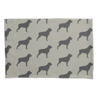 Rottweiler Silhouetten Pattern Grau