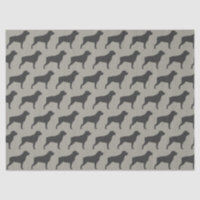 Rottweiler Silhouetten Pattern Grau