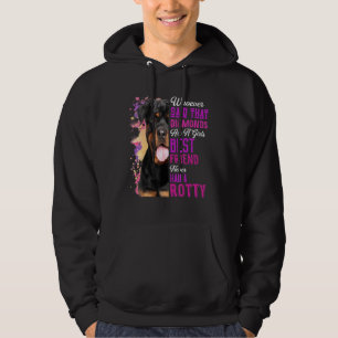 Rottweiler sind die besten Freunde eines Mädchens Hoodie