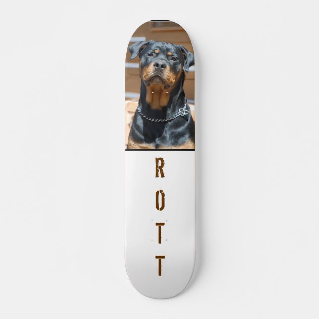 Rottweiler Skateboard (Vorne)