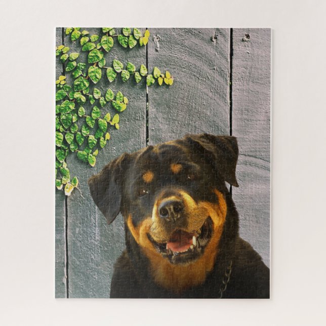Rottweiler Smiling Jigsaw Puzzle (Vertikal)