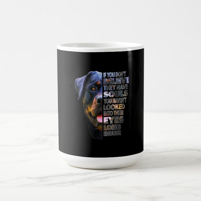 Rottweiler Soul I Liebe Rott Hund Lover Kaffeetasse (Mittel)