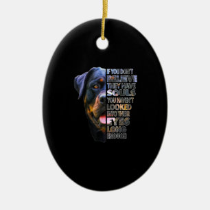 Rottweiler Soul I Liebe Rotties Dog Lover Keramik Ornament