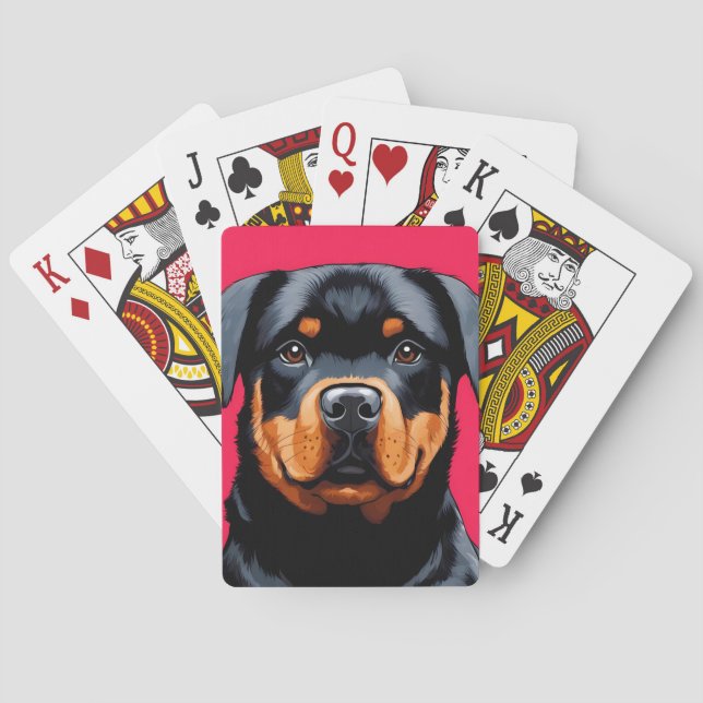 Rottweiler Spielkarten (Rückseite)