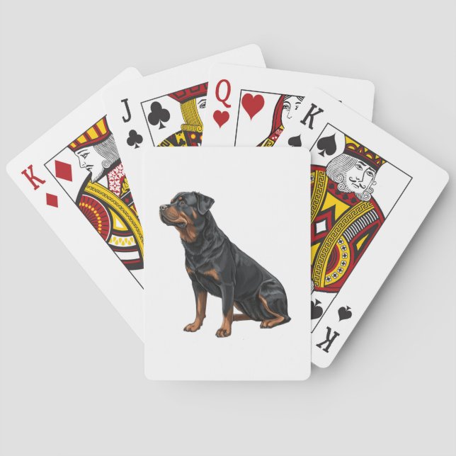 Rottweiler Spielkarten (Rückseite)