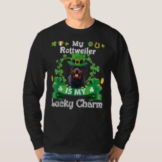 Rottweiler St Patrick S Day Irish Dog Lover T-Shirt