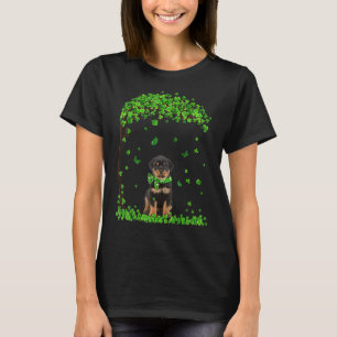 Rottweiler St Patricks Day Lover Irish Kleeblatt D T-Shirt